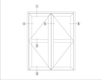 JMGRM-56 系列平開(kāi)窗型材圖
