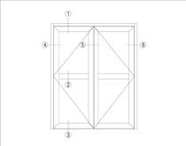 XDGRM-65 系列平開(kāi)窗型材圖